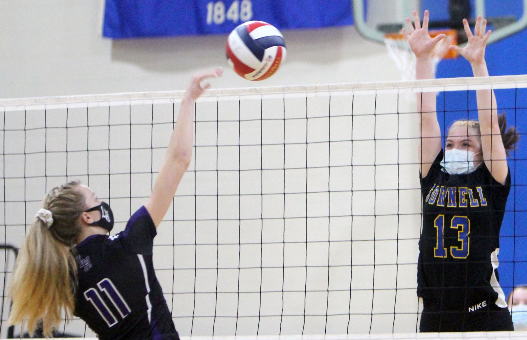 Lake Holcombe at Cornell volleyball 10-15-20